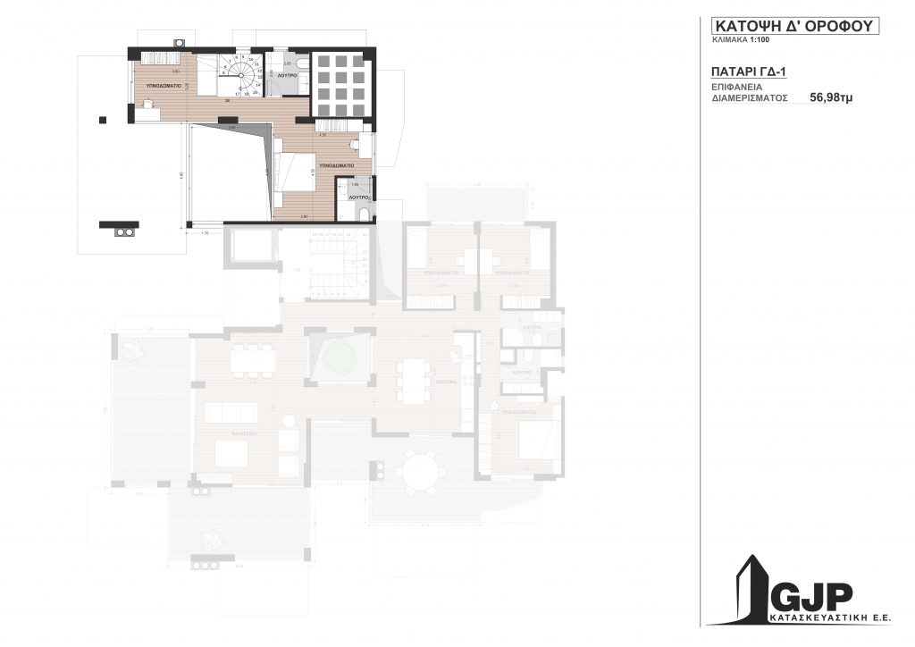 Κάτοψη Δ' ορόφου (Πατάρι ΓΔ-1)