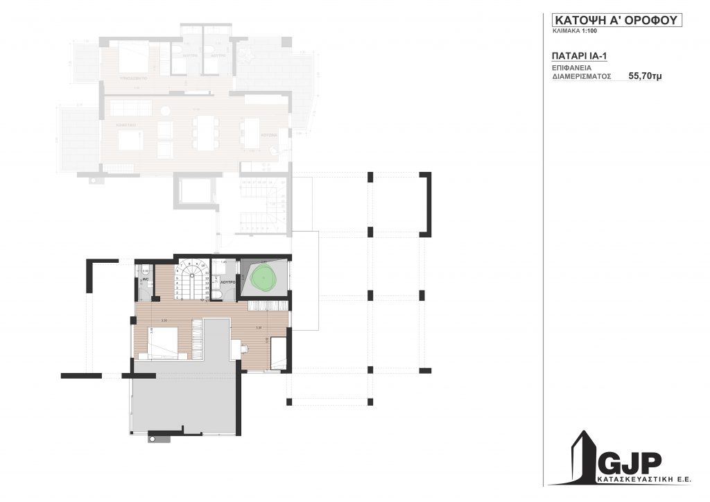 Κάτοψη Α' ορόφου (Πατάρι ΙΑ-1)